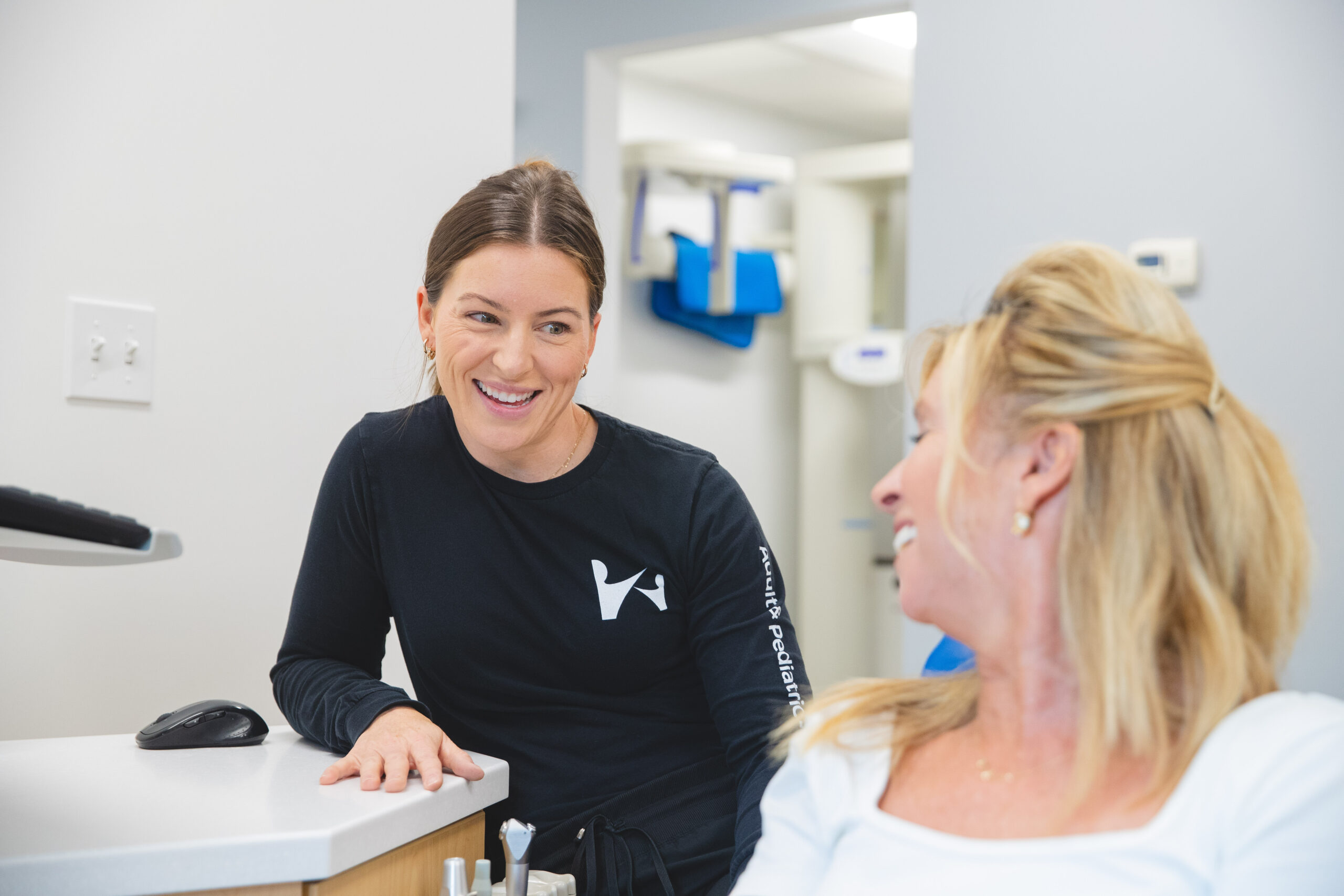 teen patient smiling during visit